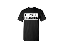 Load image into Gallery viewer, Lets Go Brandon Family Friendly Short Sleeve T-Shirt Black or White
